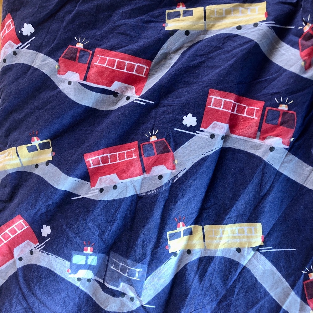 Organic Cotton Pottery Barn Kids Truck Duvet (Queen)
